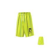 Basketball Shorts Lines - Neon Yellow